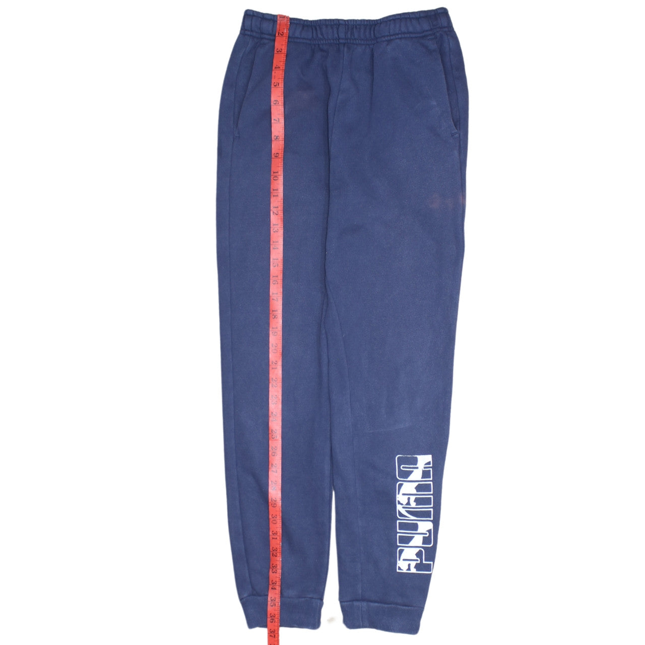 Puma Boys Blue Jogger Sweatpants 11-12 Years Cotton Blend Fleece