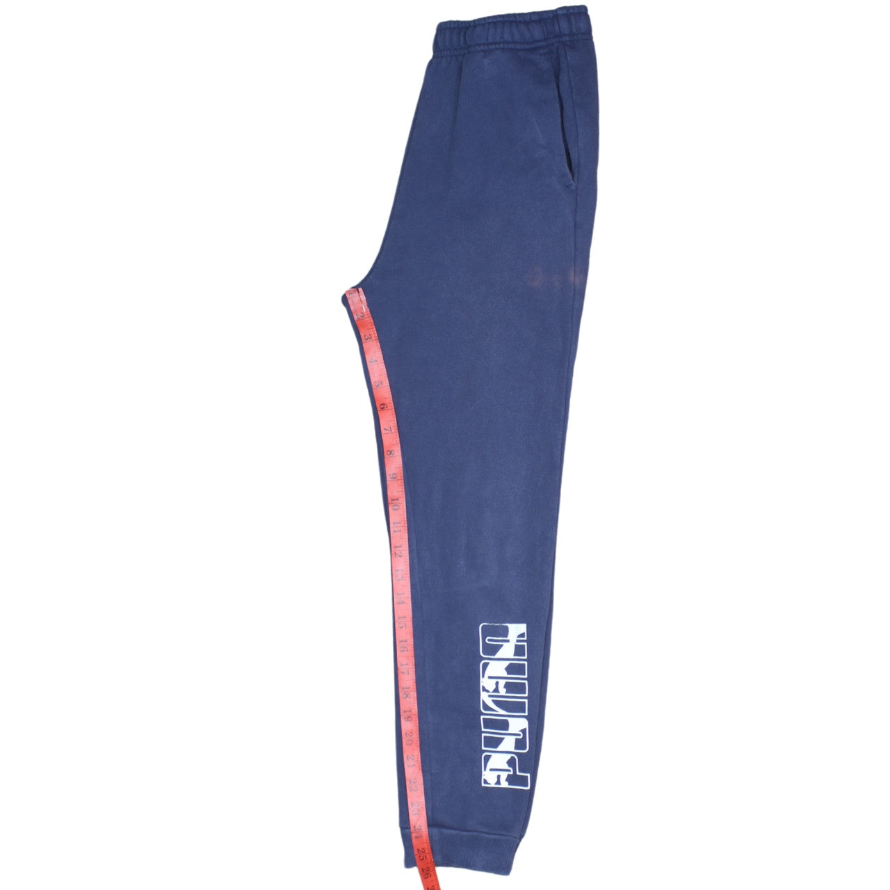 Puma Boys Blue Jogger Sweatpants 11-12 Years Cotton Blend Fleece