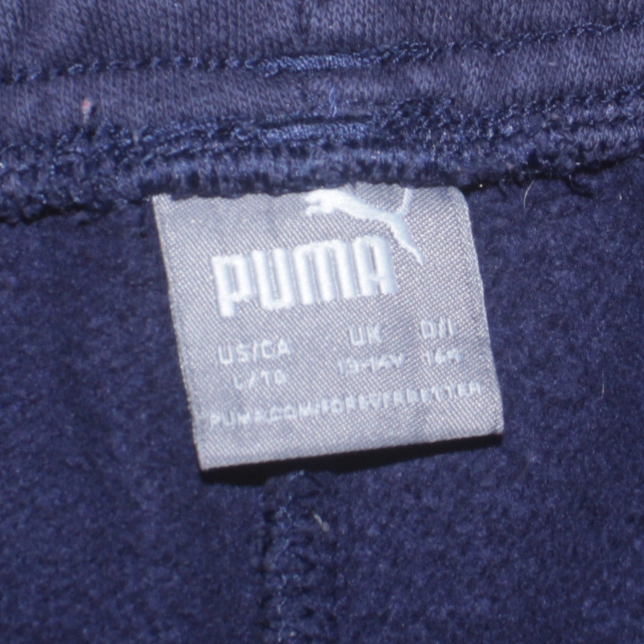 Puma Boys Blue Jogger Sweatpants 11-12 Years Cotton Blend Fleece