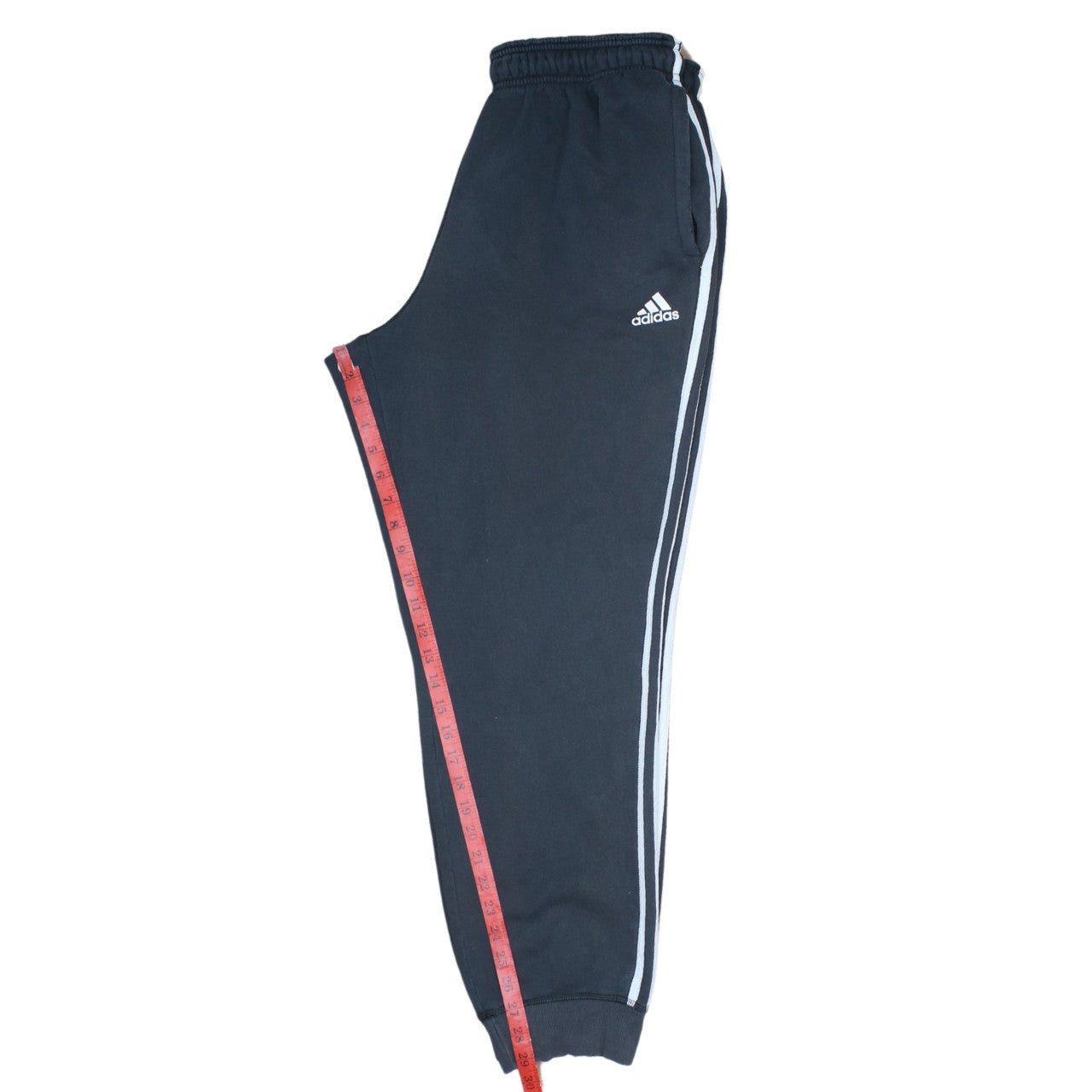Adidas Men's Black L Sweatpants Joggers Logo Stripe Casual