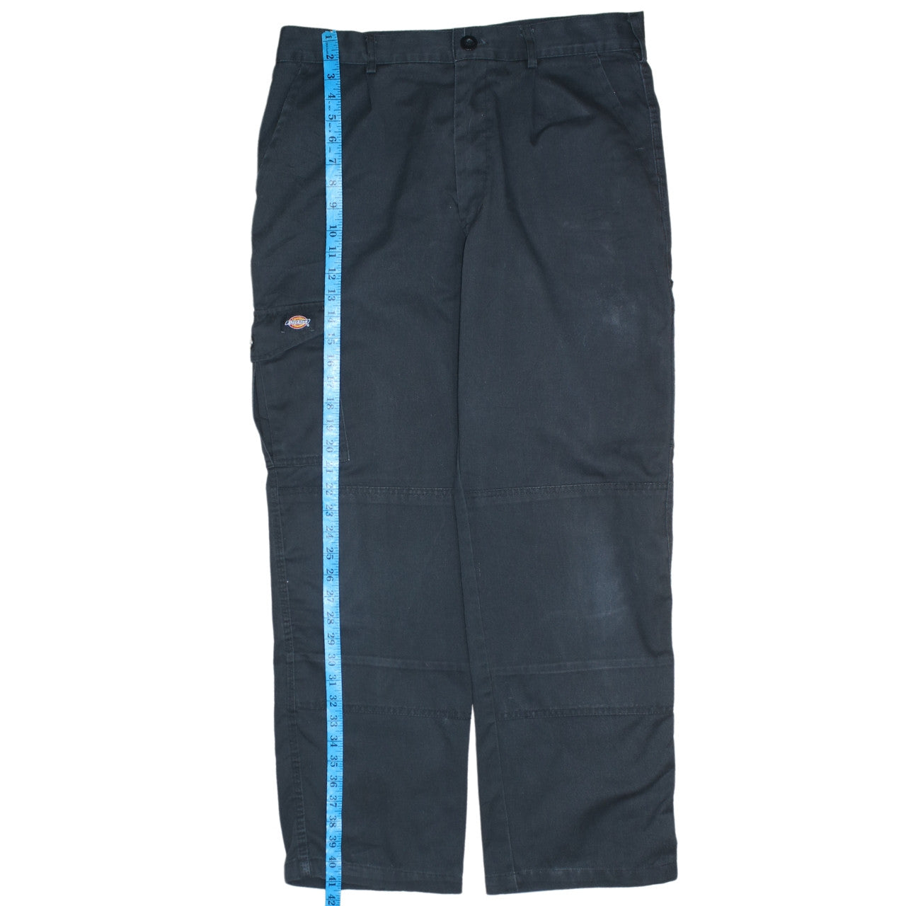Dickies Mens Black Cargo Work Trousers Size 34 Regular Fit