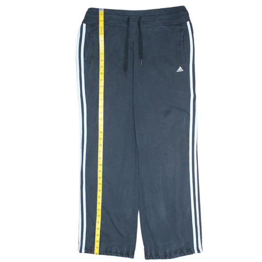Adidas Womens Black Sweatpants Size 8-10 Straight Leg Casual