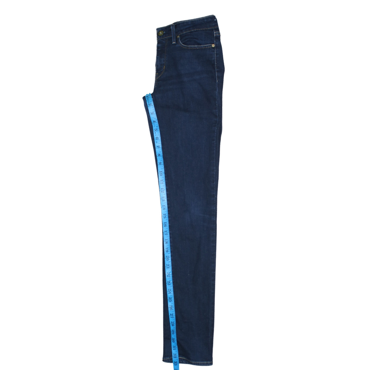 Levi's Womens Blue Slim Fit Jeans Size W27 Skinny Denim