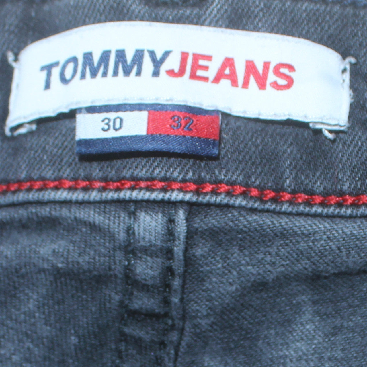 Tommy Jeans Men’s Black Slim Skinny Denim Jeans 30W 32L