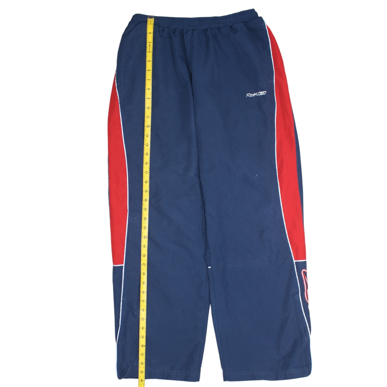 Reebok Mens Blue Red Logo Sweatpants Sports Trousers Size M