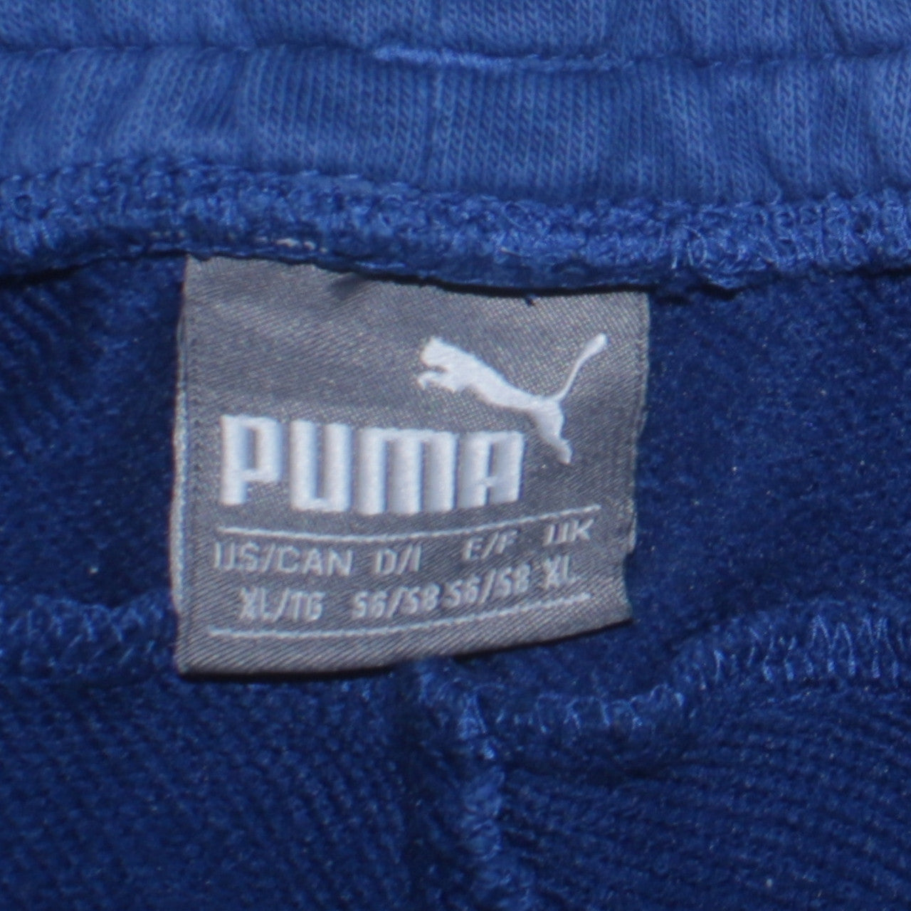 Puma Mens Blue Jogger Sweatpants XL Elastic Waist Pockets