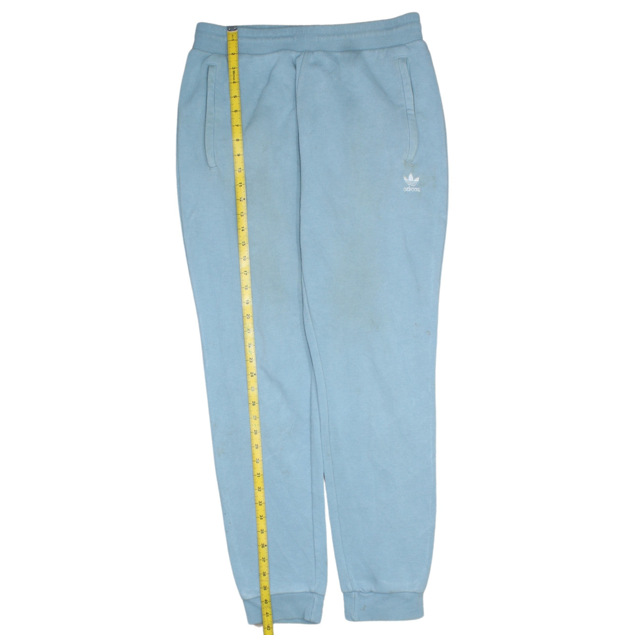 Adidas Mens Blue Sweatpants Jogger Trousers Size L Cotton Blend