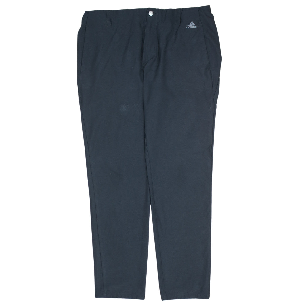 Adidas Mens Black Track Pants Size L 36x32 Straight Leg Sports Trousers