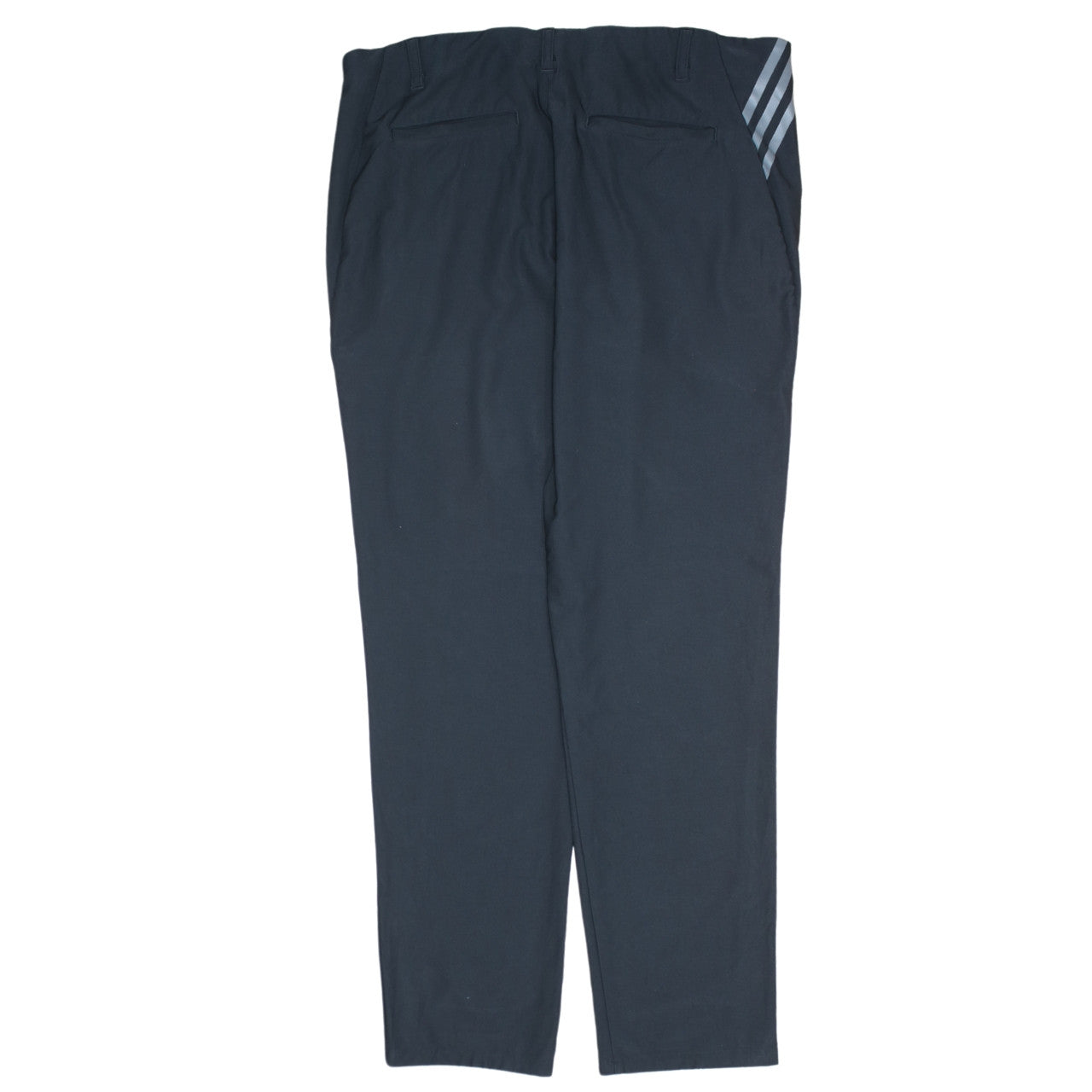 Adidas Mens Black Track Pants Size L 36x32 Straight Leg Sports Trousers