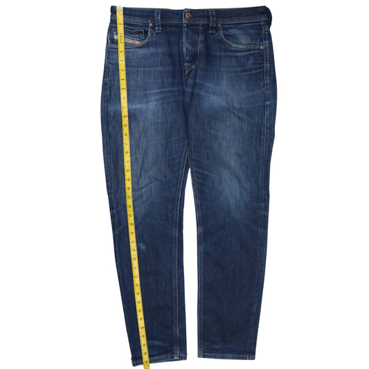 Diesel Men’s Blue Straight Leg Jeans W36 L32 Larkee-Beex