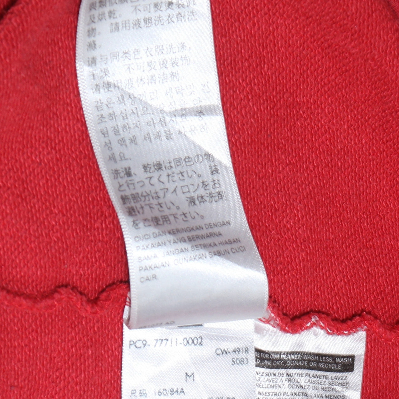 Levi's Womens Red Colourblock Sweatshirt Medium Classic Fit