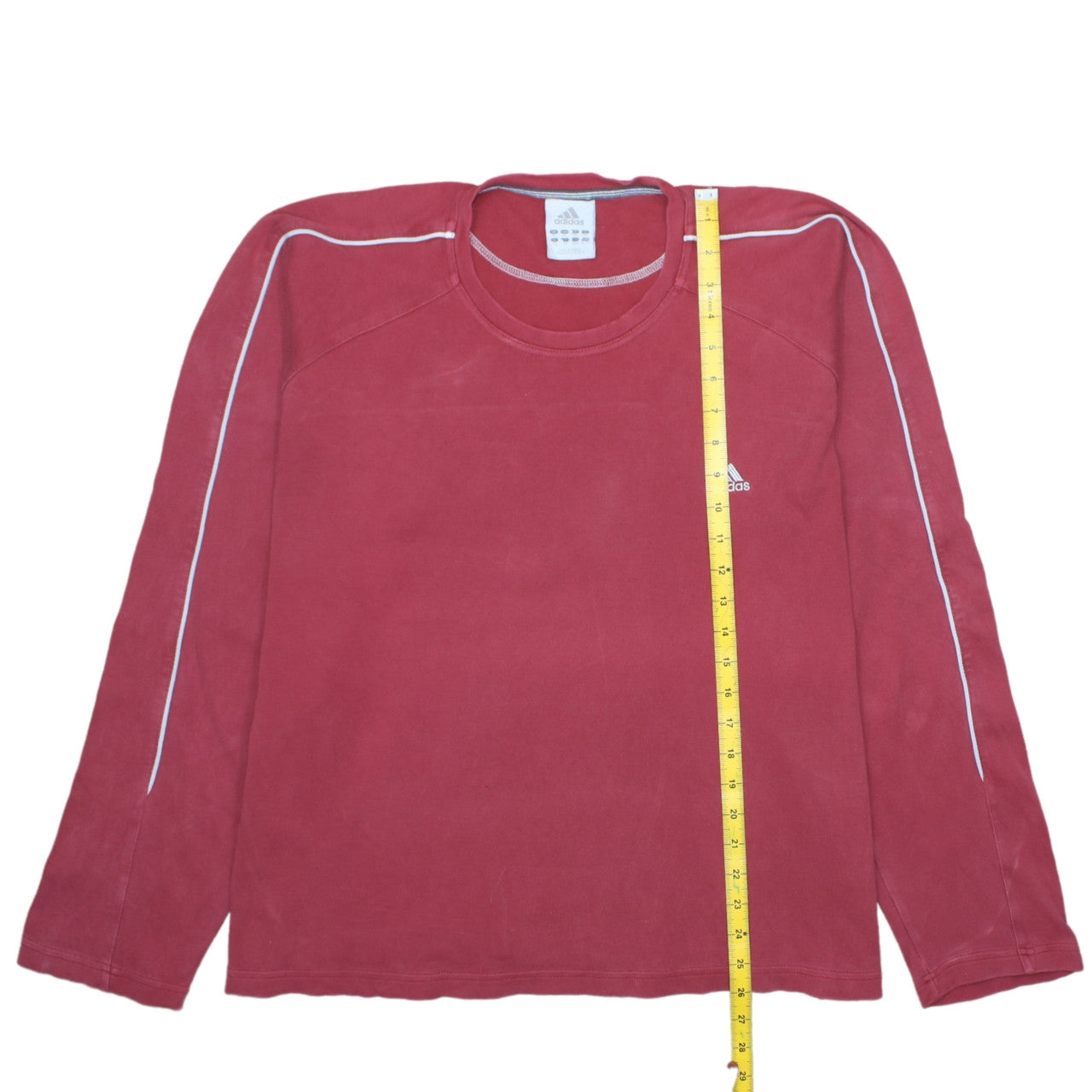 Adidas Men’s Red XL Pullover Sweatshirt Crew Neck Long Sleeve