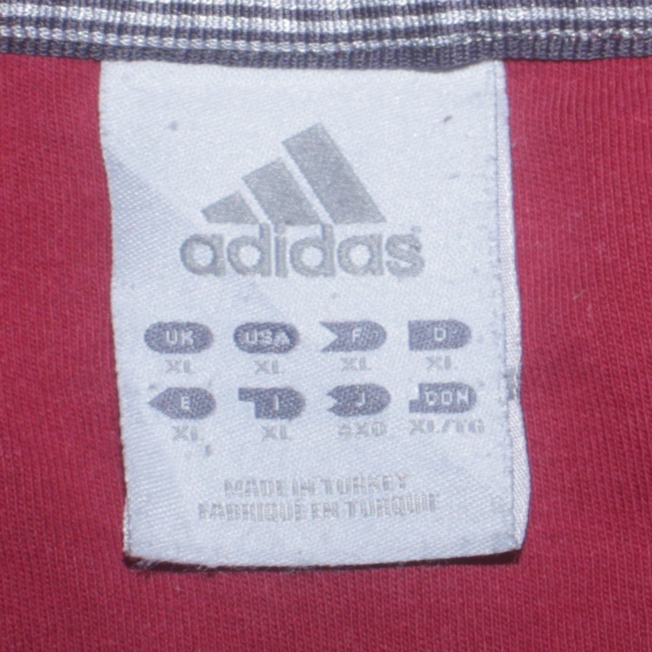 Adidas Men’s Red XL Pullover Sweatshirt Crew Neck Long Sleeve