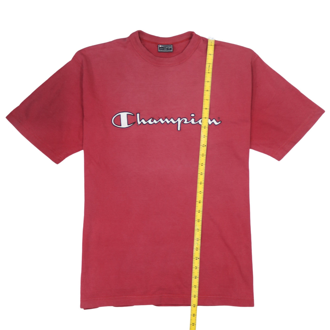 Champion Men's Red Graphic Logo T-Shirt Size L Short Sleeve Cotton