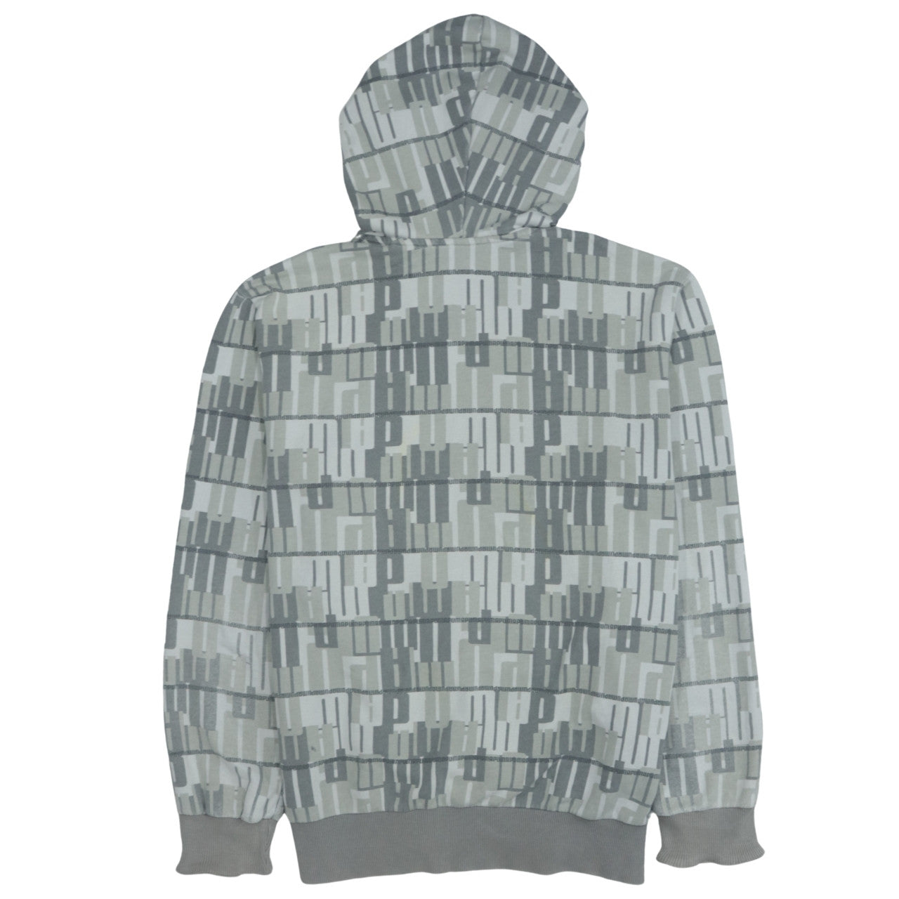 Puma Mens Grey Pullover Hoodie L Sports Logo Graphic Fleece