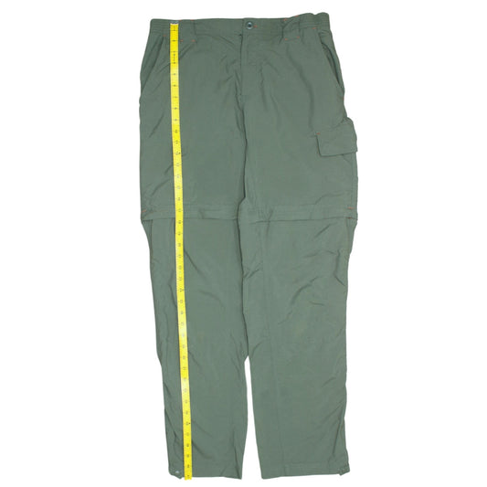 Columbia Men's Green Walking Trousers Small S Regular 32 Hiking Convertible