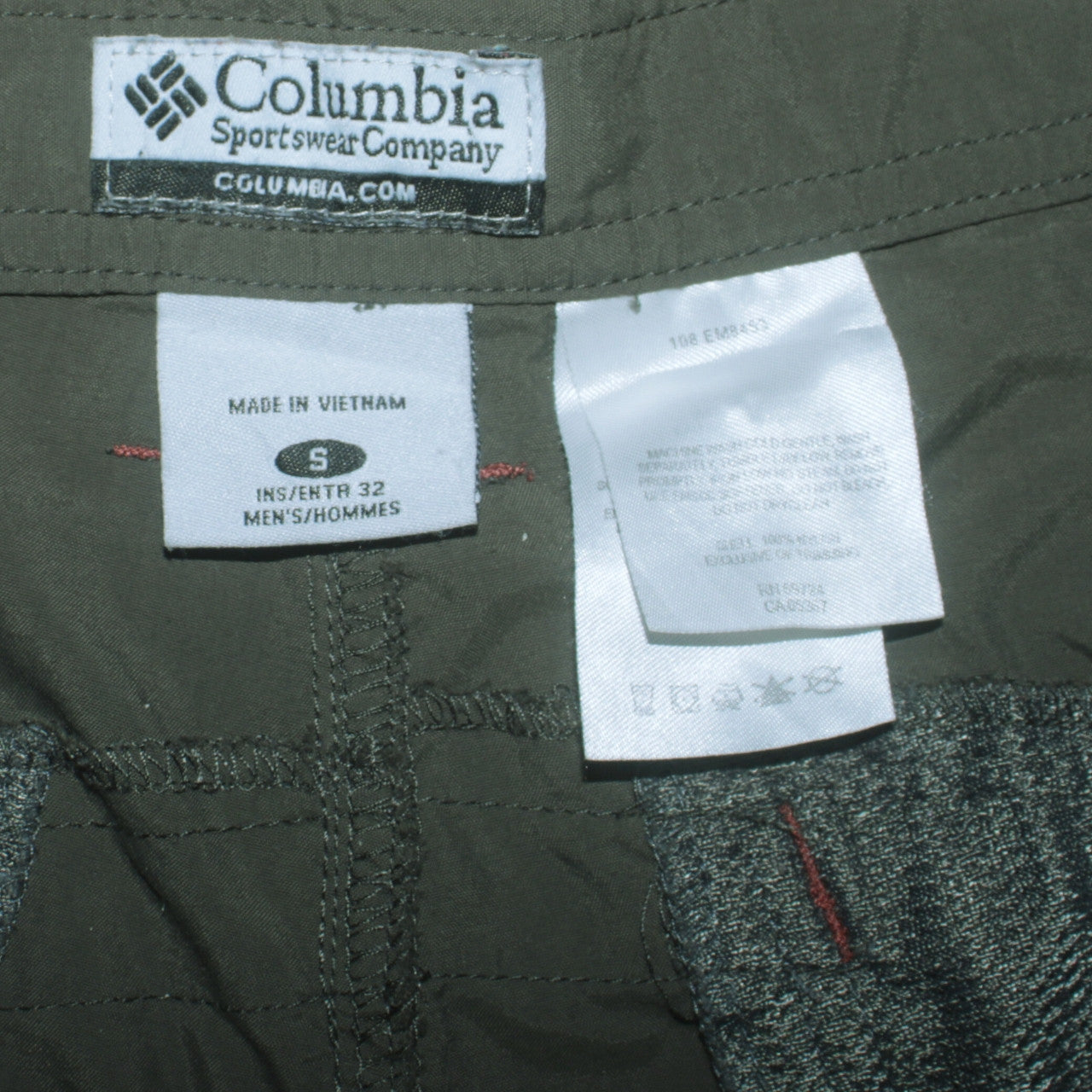 Columbia Men's Green Walking Trousers Small S Regular 32 Hiking Convertible