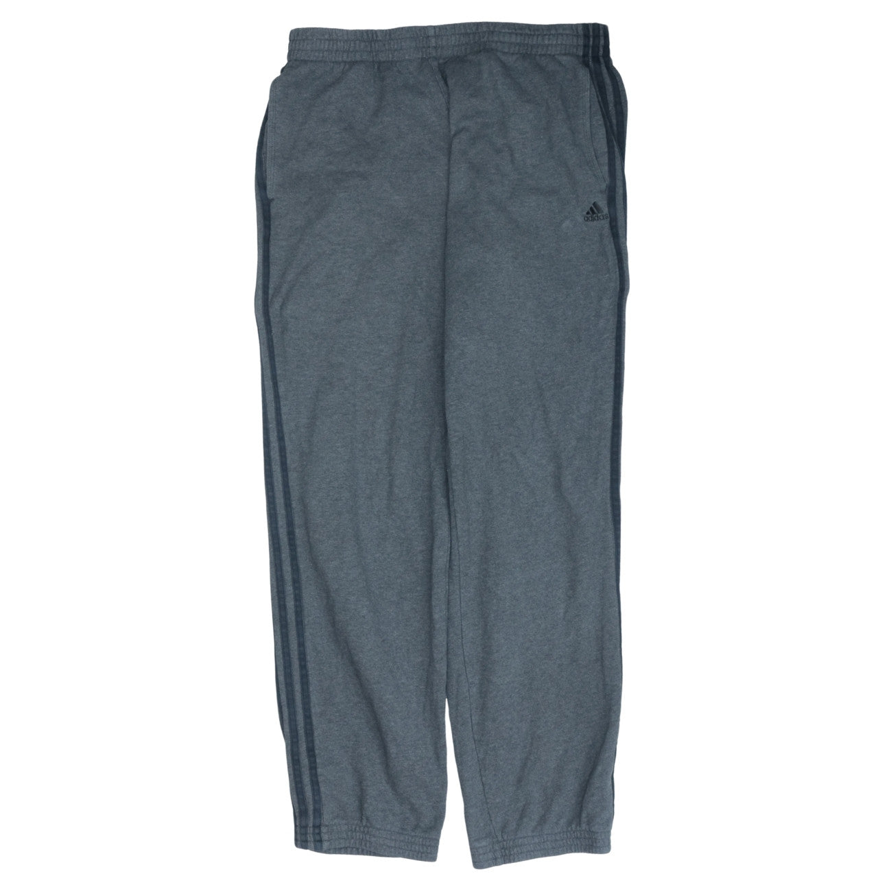 Adidas Mens Grey Sweatpants L Regular Fit Elastic Waist Casual