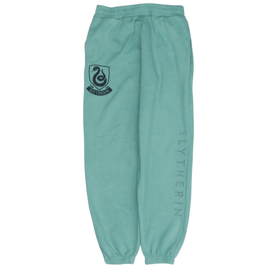 Harry Potter Women Green Slytherin Sweatpants Tapered Fit 2XS