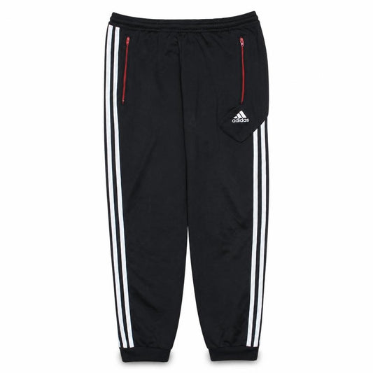 Adidas Boys Black Jogger Track Pants 11-12 Years Zip Pockets Activewear