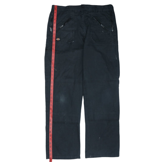 Dickies Men’s Black Cargo Work Trousers 34W Regular Straight Fit