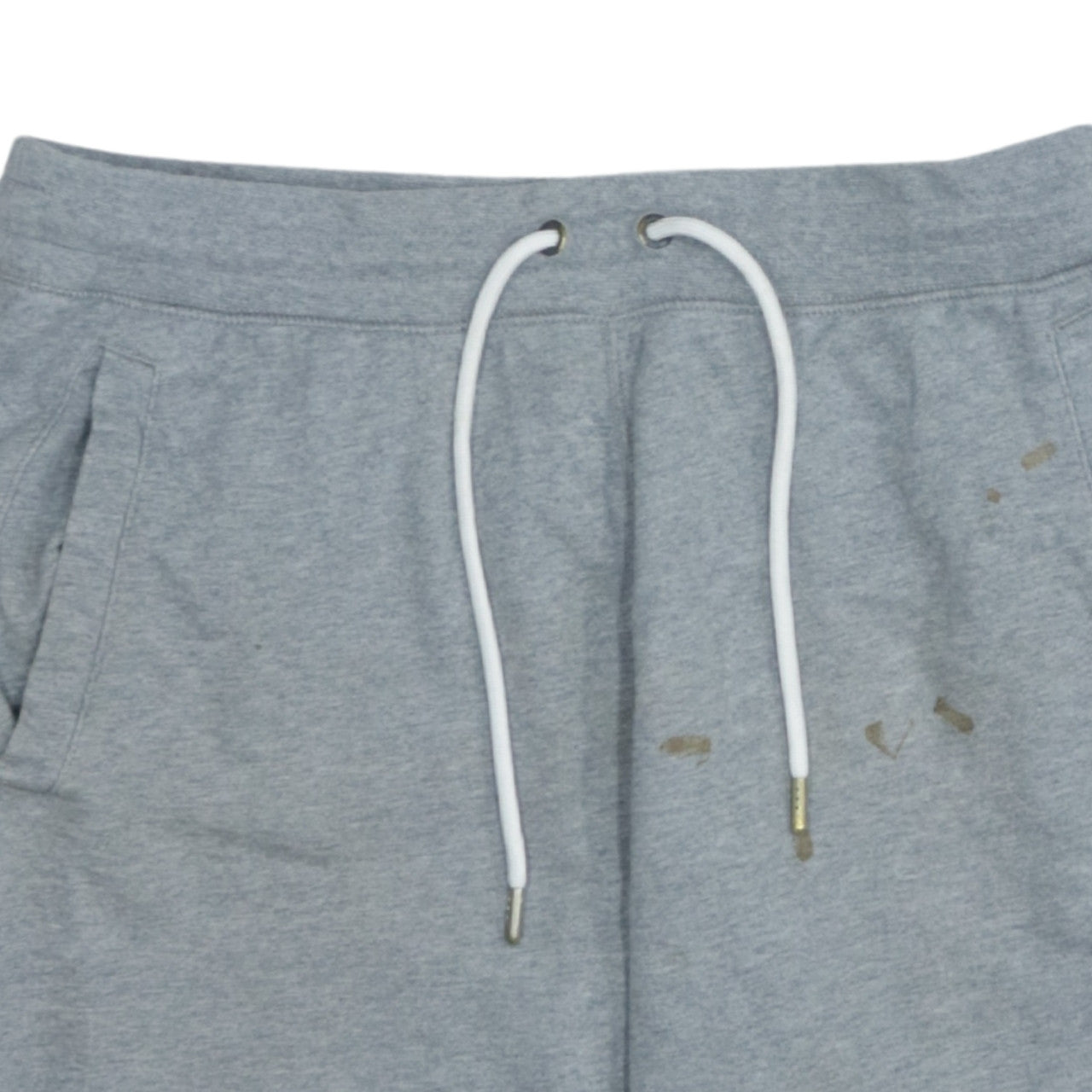 Nike Men’s Grey Sweat Shorts M Regular Fit Elastic Waist Pockets