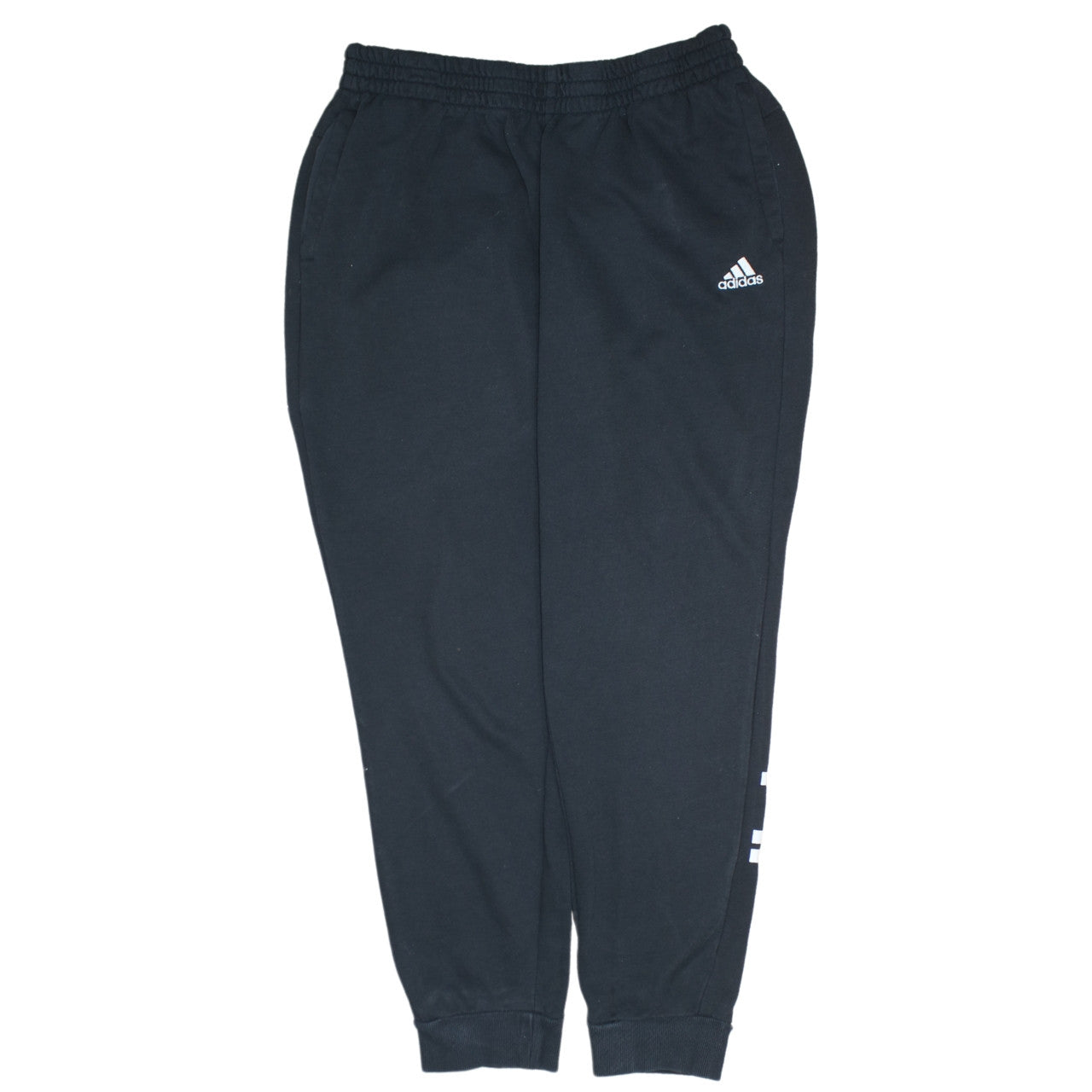 Adidas Womens Black XL Jogger Sweatpants Elastic Waist Jersey