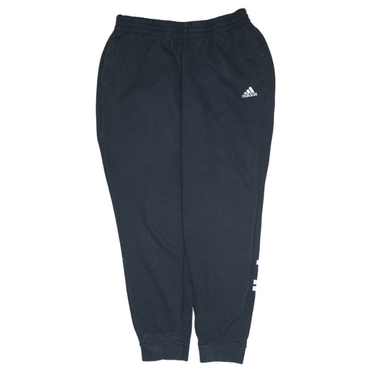 Adidas Womens Black XL Jogger Sweatpants Elastic Waist Jersey