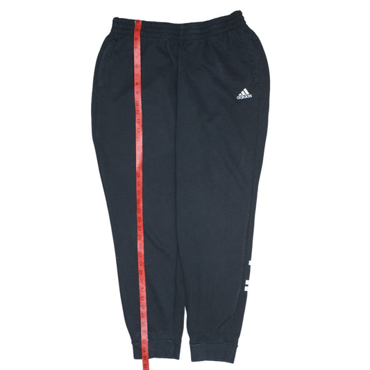 Adidas Womens Black XL Jogger Sweatpants Elastic Waist Jersey