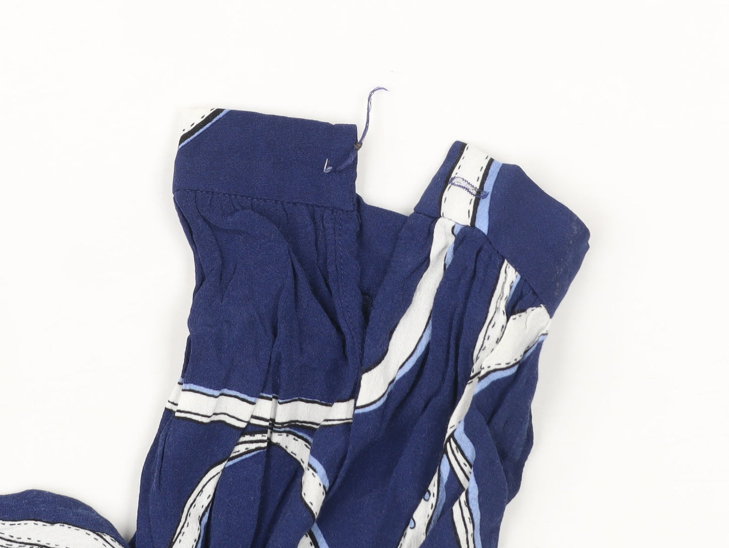 Hobbs Women’s Blue Belt Print Collared Shirt Dress Size 18