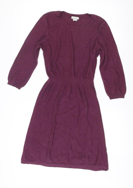 Fat Face Women’s Purple Jumper Dress Size 10 Knee Length