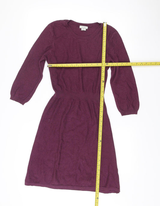 Fat Face Women’s Purple Jumper Dress Size 10 Knee Length