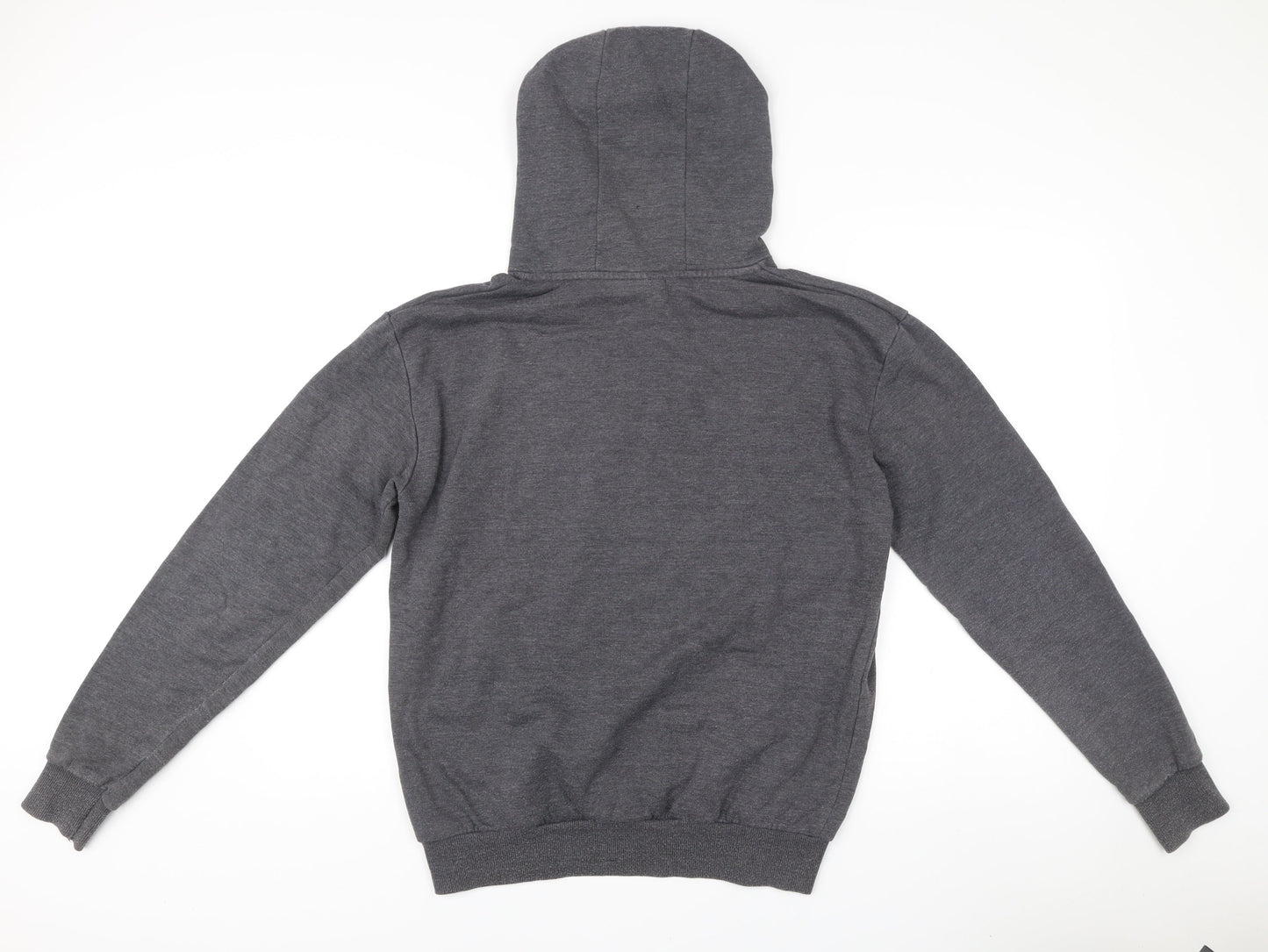 Harry Potter Mens Grey Pullover Hoodie Size M Graphic Hogwarts Crest