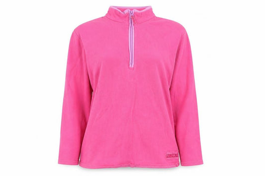 Peter Storm Womens Pink Cotton 1/4 Zip Track Jacket Size 12