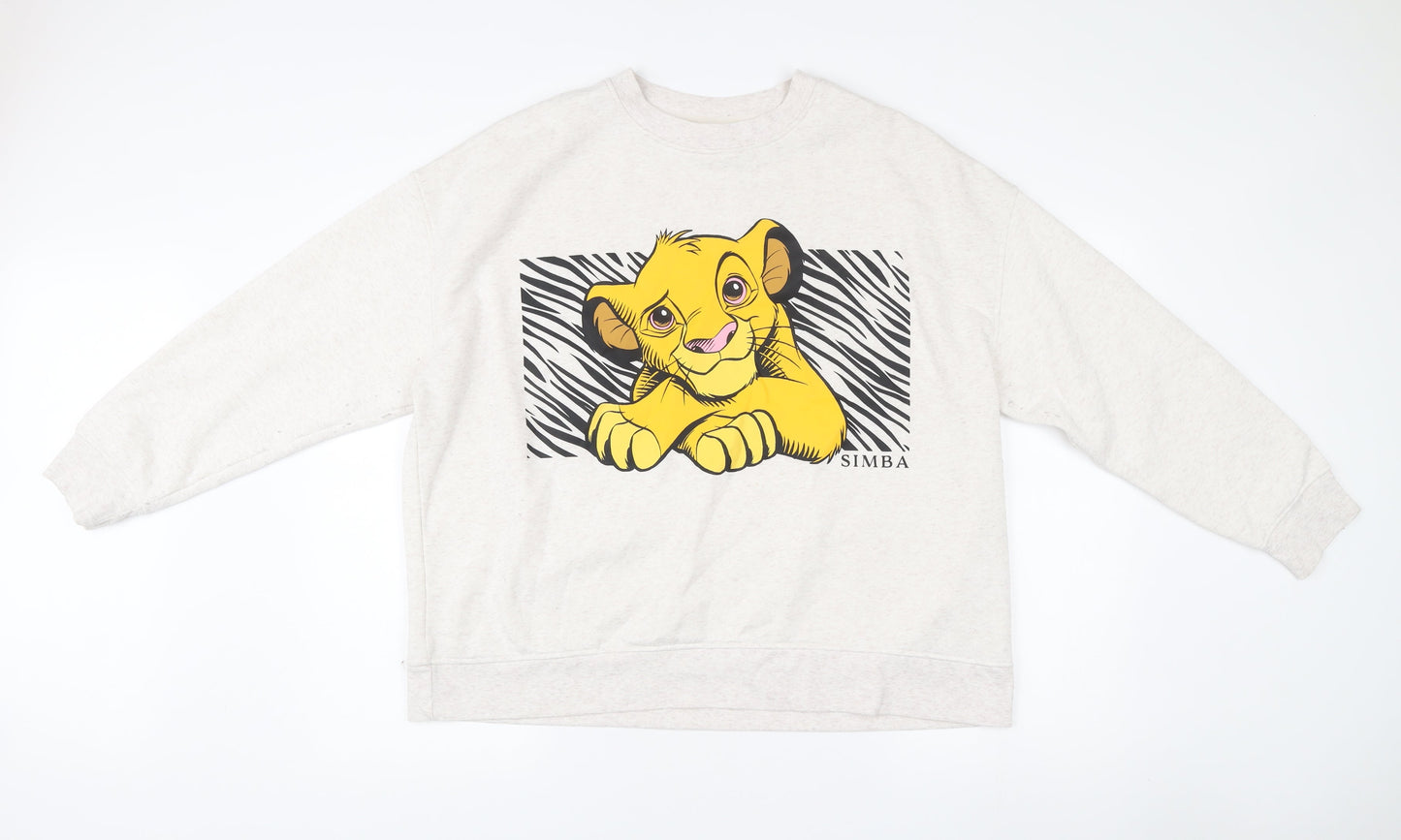 Disney Women’s Ivory Simba Sweatshirt XL 18/20 Pullover Lion King