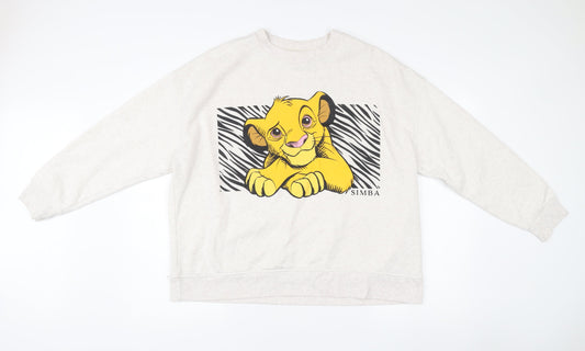 Disney Women’s Ivory Simba Sweatshirt XL 18/20 Pullover Lion King