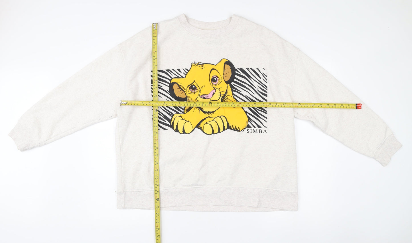 Disney Women’s Ivory Simba Sweatshirt XL 18/20 Pullover Lion King