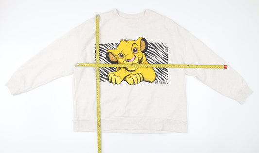 Disney Women’s Ivory Simba Sweatshirt XL 18/20 Pullover Lion King