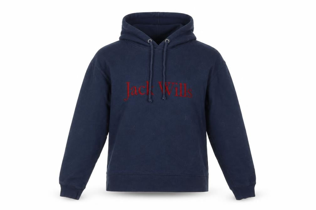 Womens UK 10 Regular Jack Wills Blue Pullover Hoodie