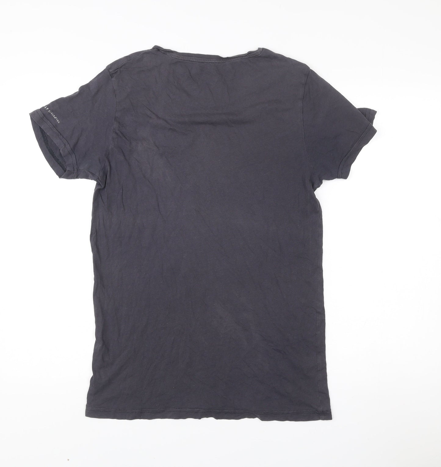 Firetrap Men’s Black Small Graphic Print T-Shirt Regular Fit