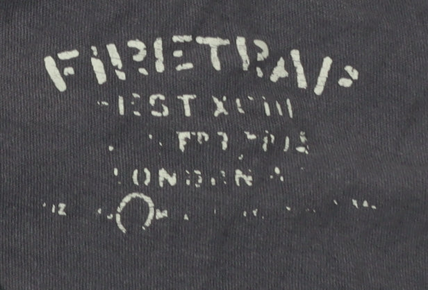 Firetrap Men’s Black Small Graphic Print T-Shirt Regular Fit