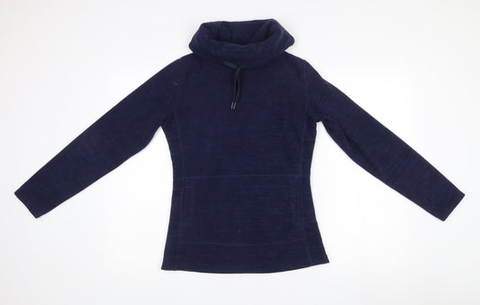 Mountain Warehouse Womens Navy Pullover Sweatshirt UK 8 Funnel Neck