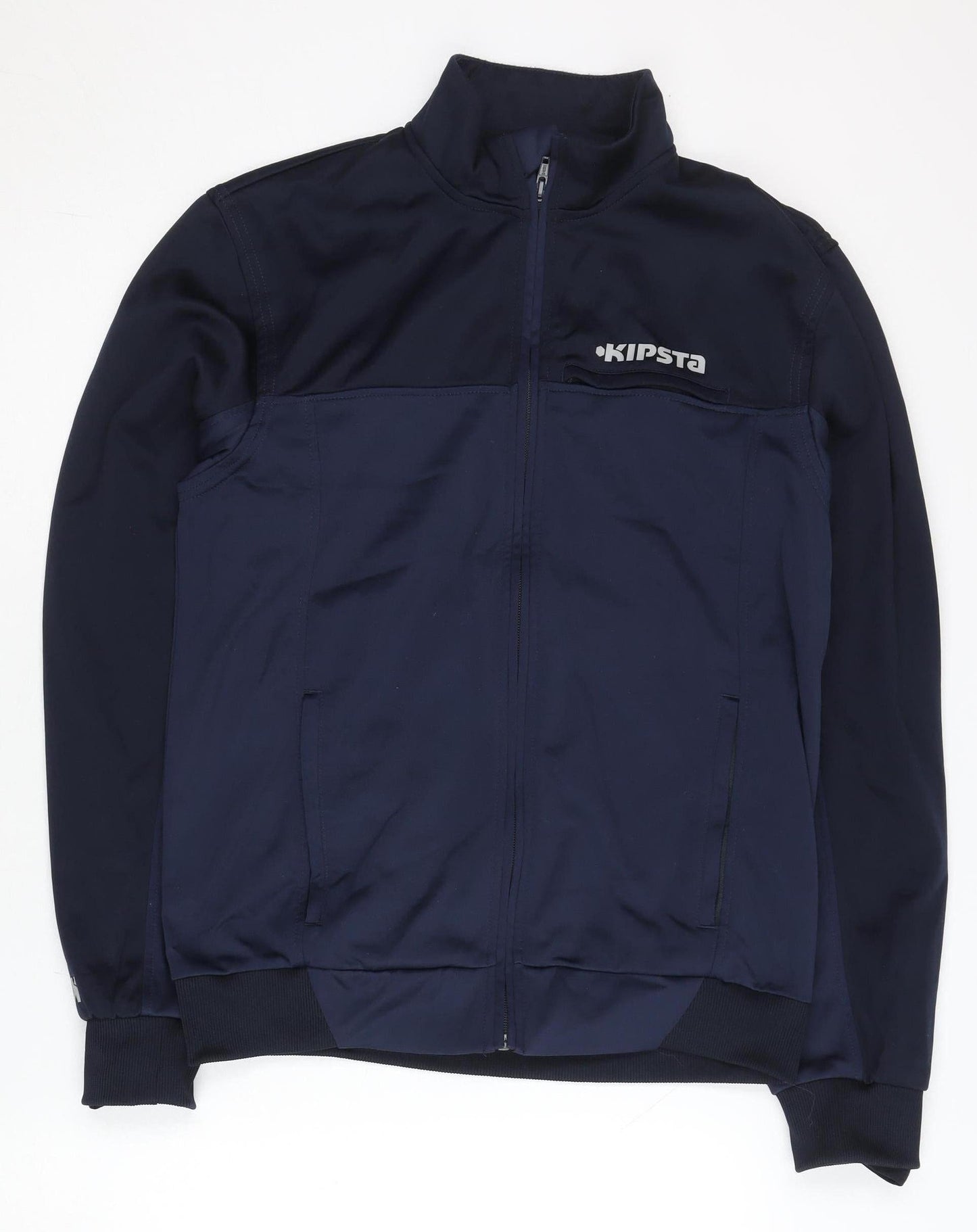 Kipsta Womens Blue Size 12 Track Jacket Full Zip Sports Top