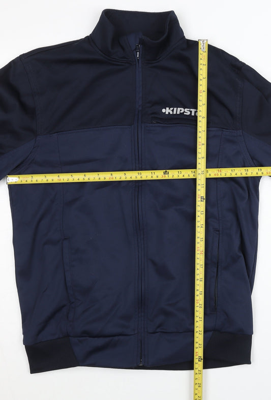 Kipsta Womens Blue Size 12 Track Jacket Full Zip Sports Top
