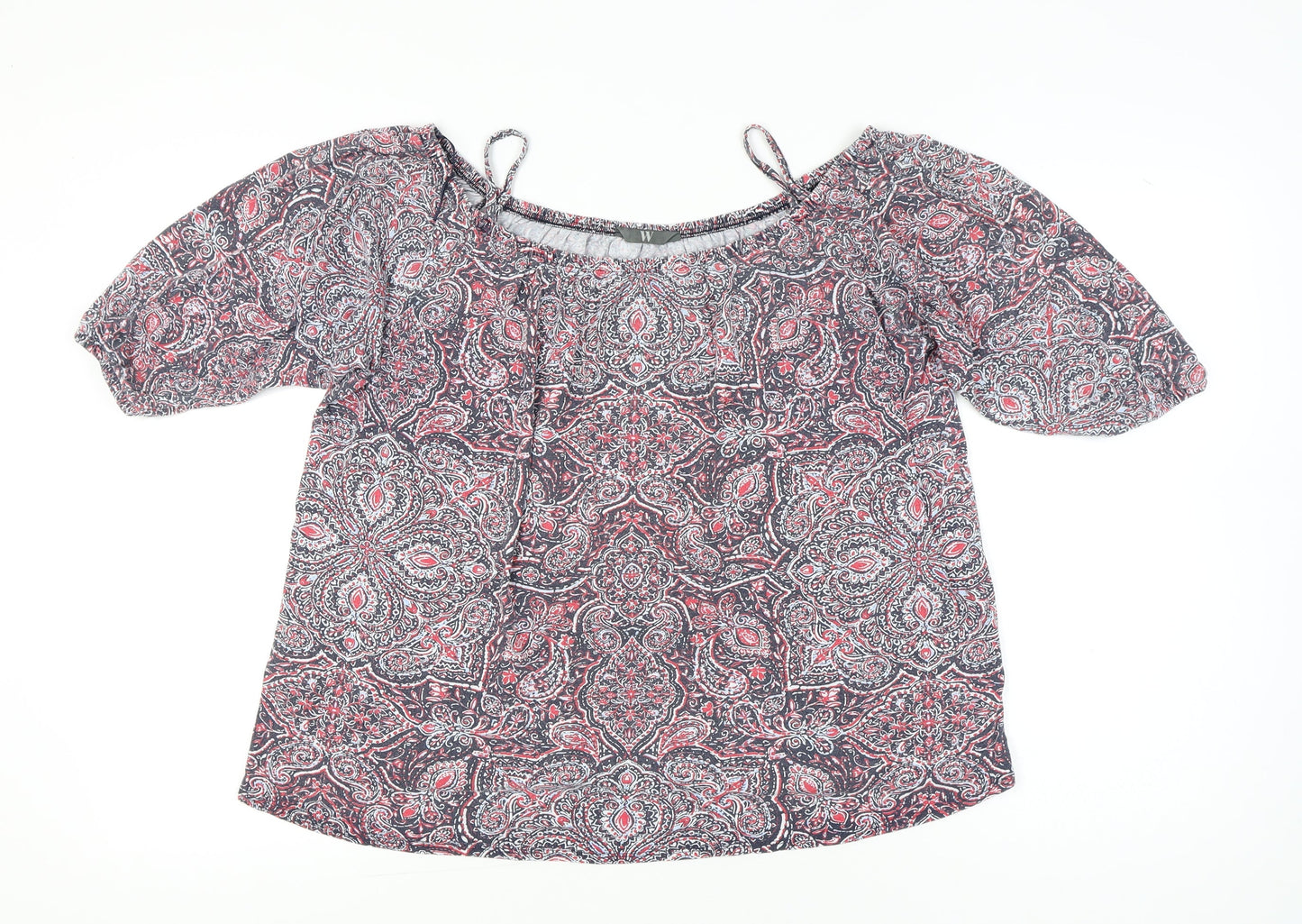 BHS Womens Multicoloured Paisley Tunic Blouse Size 18