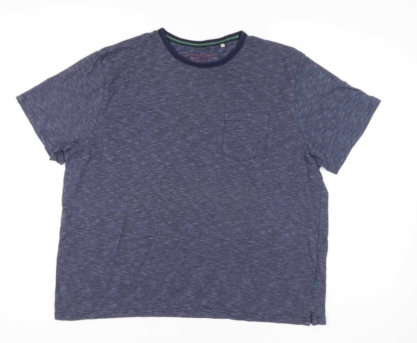 Racing Green Men's Blue 2XL Short Sleeve Cotton Crew Neck T-Shirt