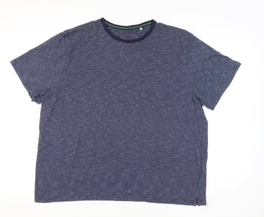 Racing Green Men's Blue 2XL Short Sleeve Cotton Crew Neck T-Shirt
