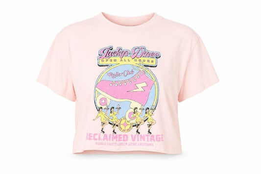 Womens UK Size S Reclaimed Vintage Pink 100% Cotton T-Shirt