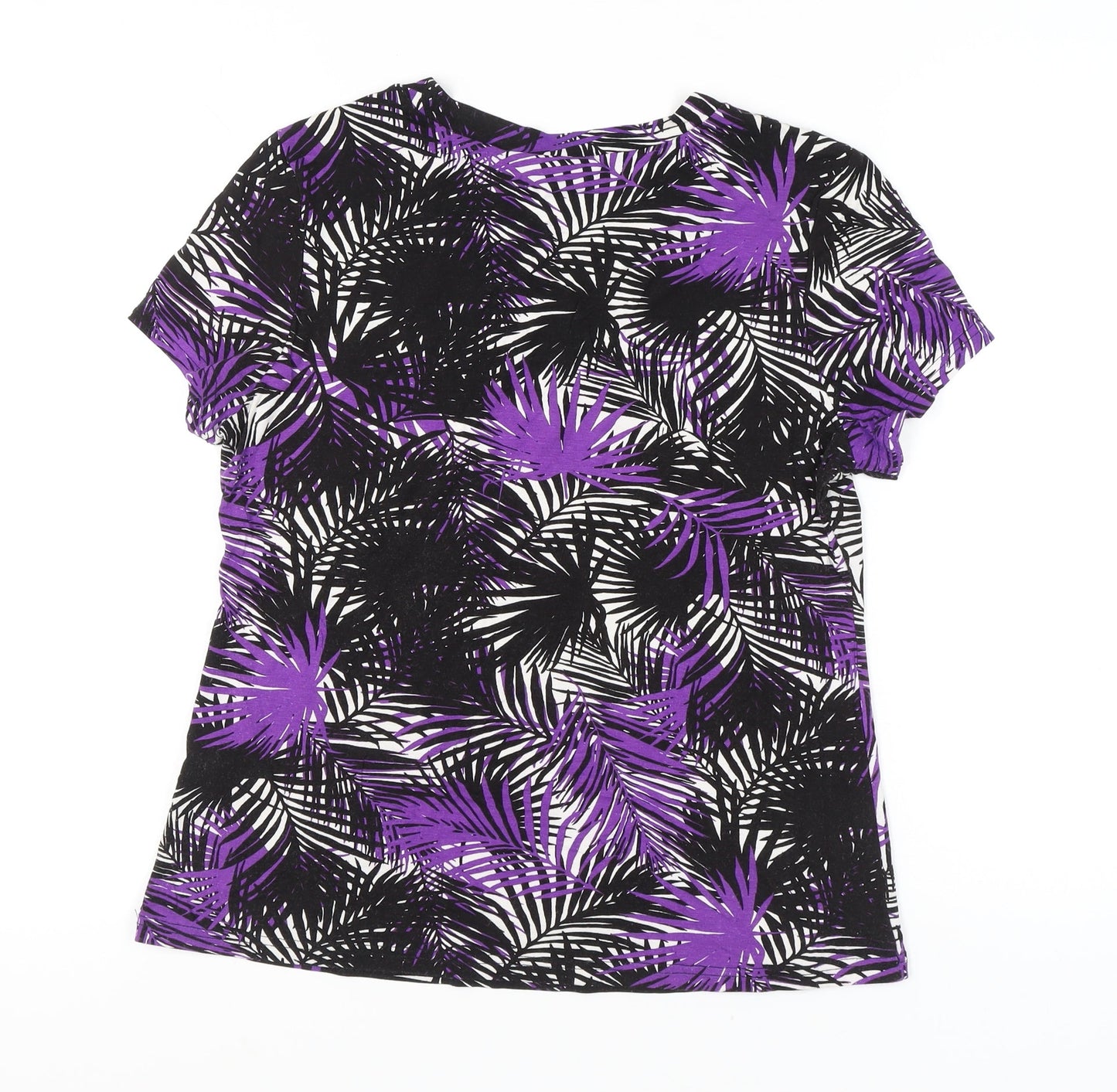 Autonomy Womens Multicoloured Floral T-Shirt Size 16