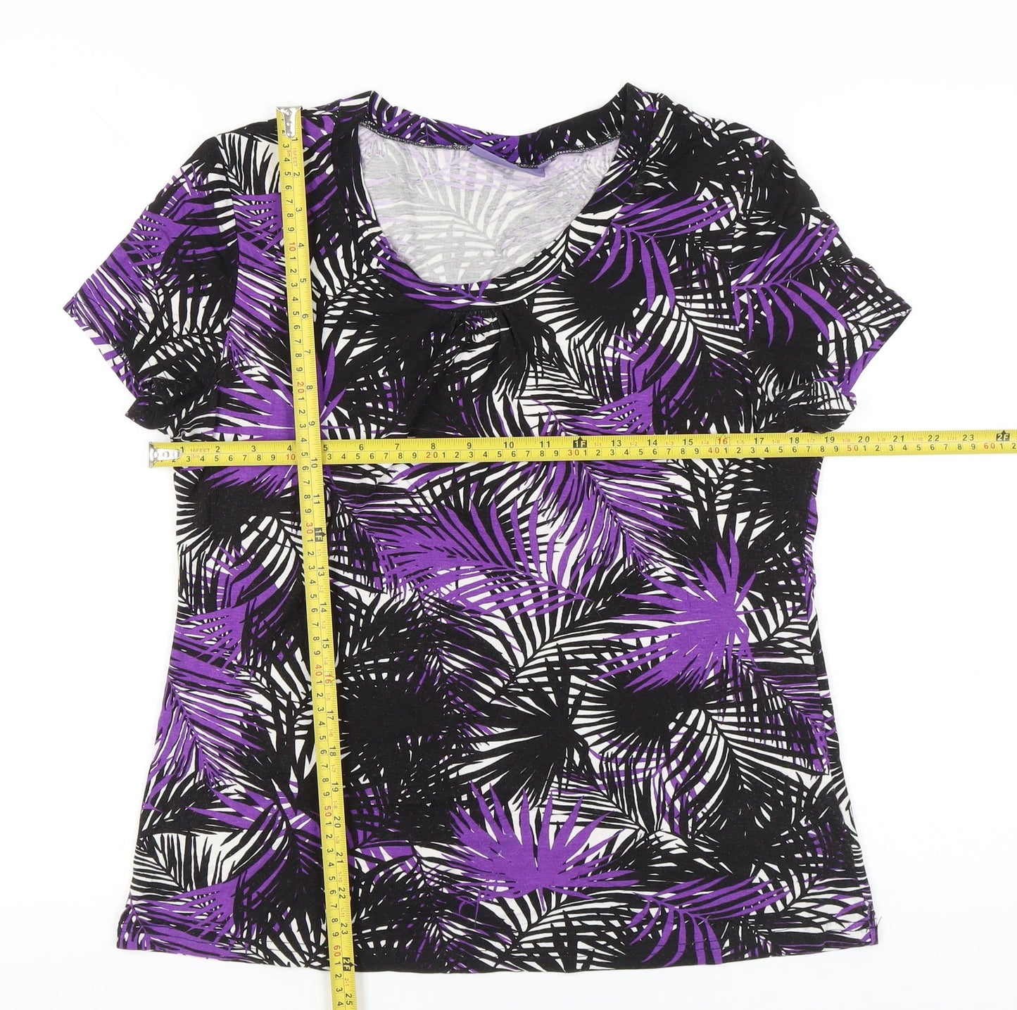 Autonomy Womens Multicoloured Floral T-Shirt Size 16